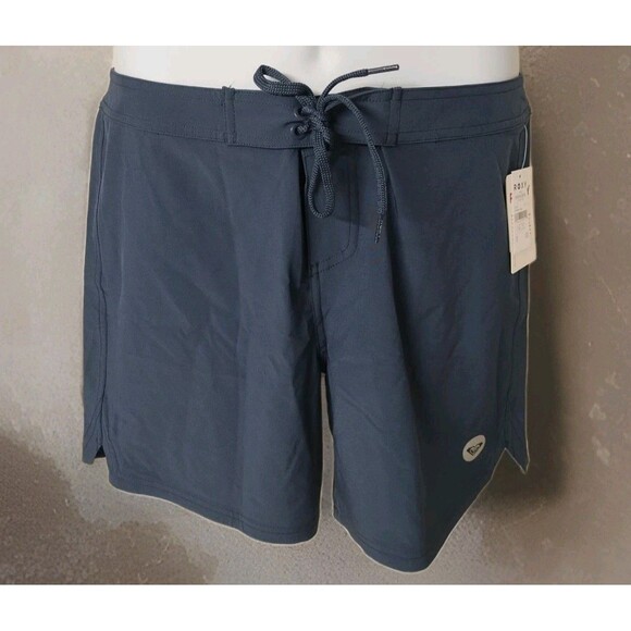 Roxy Board Quick Dry Bathing Suit Shorts Swimsuit Bottom Size Large Blue - Picture 1 of 5